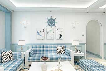汕头地中海风格-客厅