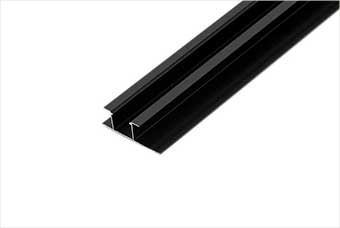 汕头航空纤维墙咔铝合金带灯中条（哑黑氧化）