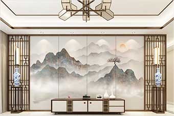 汕头森佰汇航空纤维（山水画系列）